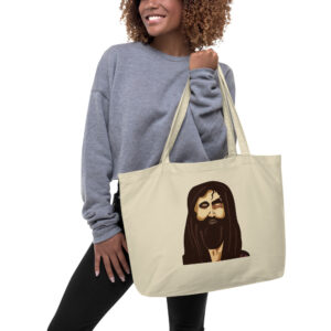 Large organic tote bag