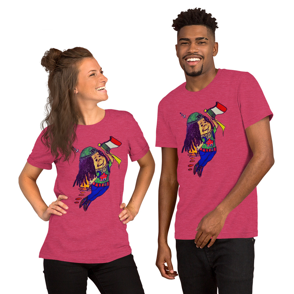 unisex-premium-t-shirt-heather-raspberry-front-60341476ace91.jpg Short-Sleeve Unisex T-Shirt