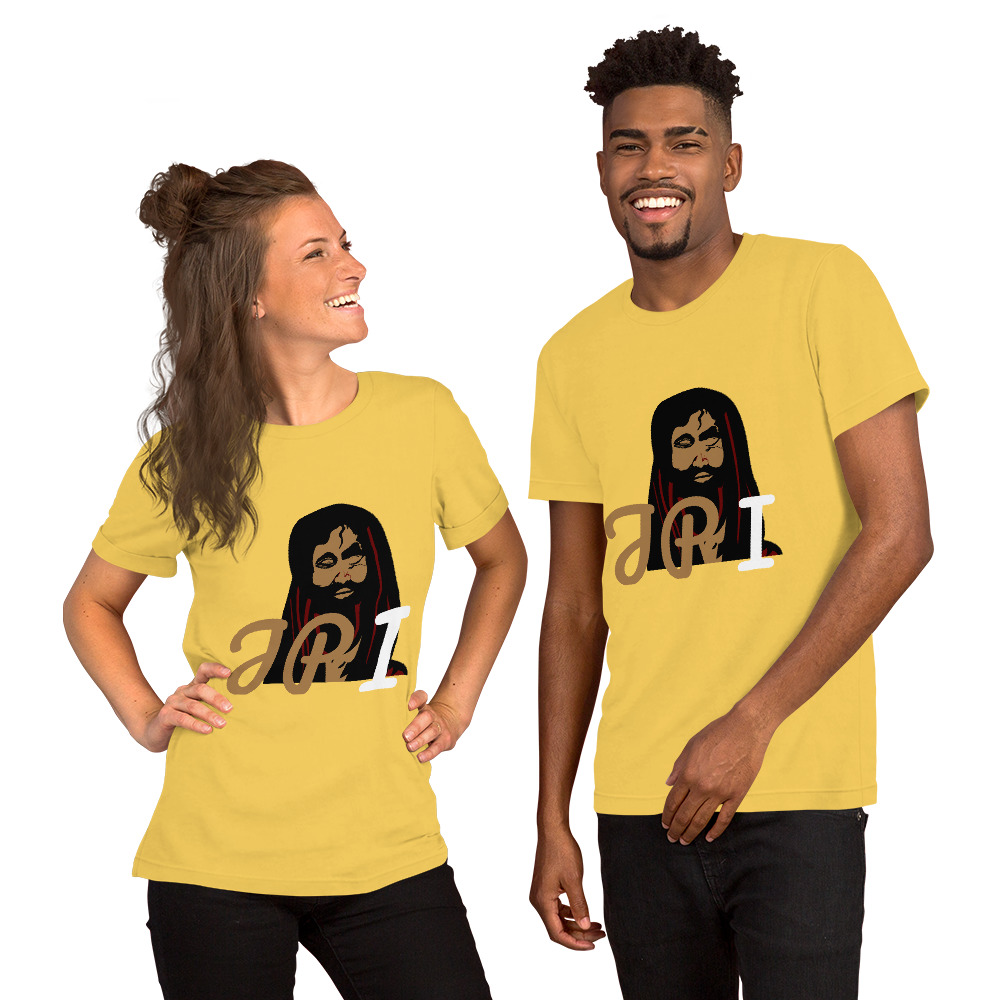 unisex-premium-t-shirt-yellow-front-6039434c3e811.jpg Jesus Protection Increase Unisex T-Shirt