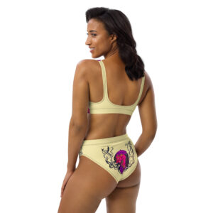 Recycled high-waisted bikini