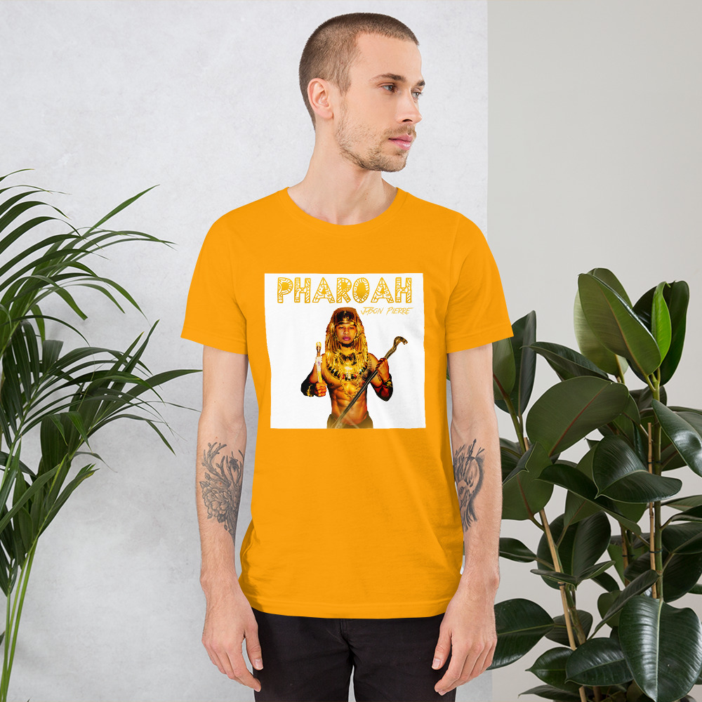 unisex-staple-t-shirt-gold-front-60f1a65bc200e.jpg Jason Pierre Short-Sleeve Unisex T-Shirt