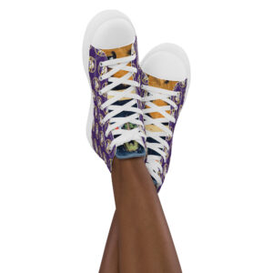 Jason Pierre Italy Women’s high top canvas shoes