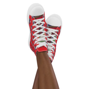 Jason Pierre Italy Women’s high top canvas shoes