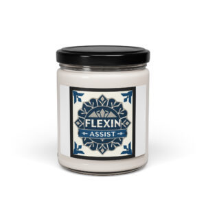 Flexin Assist Scented soy candle – White sage and lavender