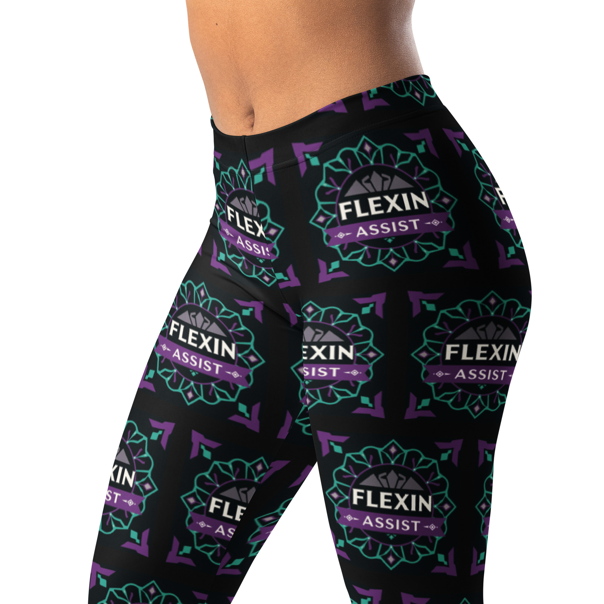 all-over-print-leggings-white-left-front-2-69b08f75b8b64.jpg Flexin Assist Leggings