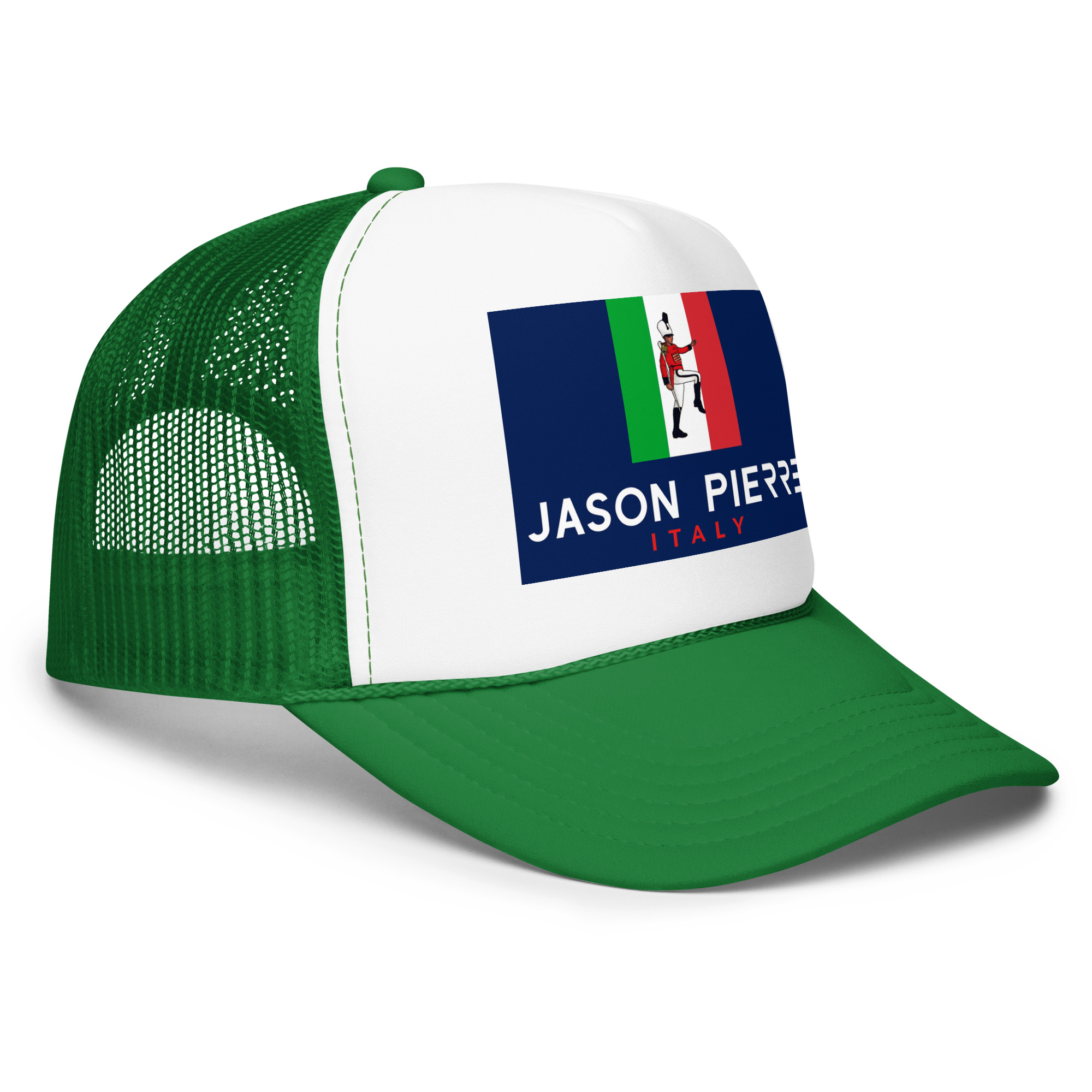 foam-trucker-hat-kelly-white-kelly-one-size-right-front-6a124f570a814.jpg Jason Pierre Italy Foam trucker hat