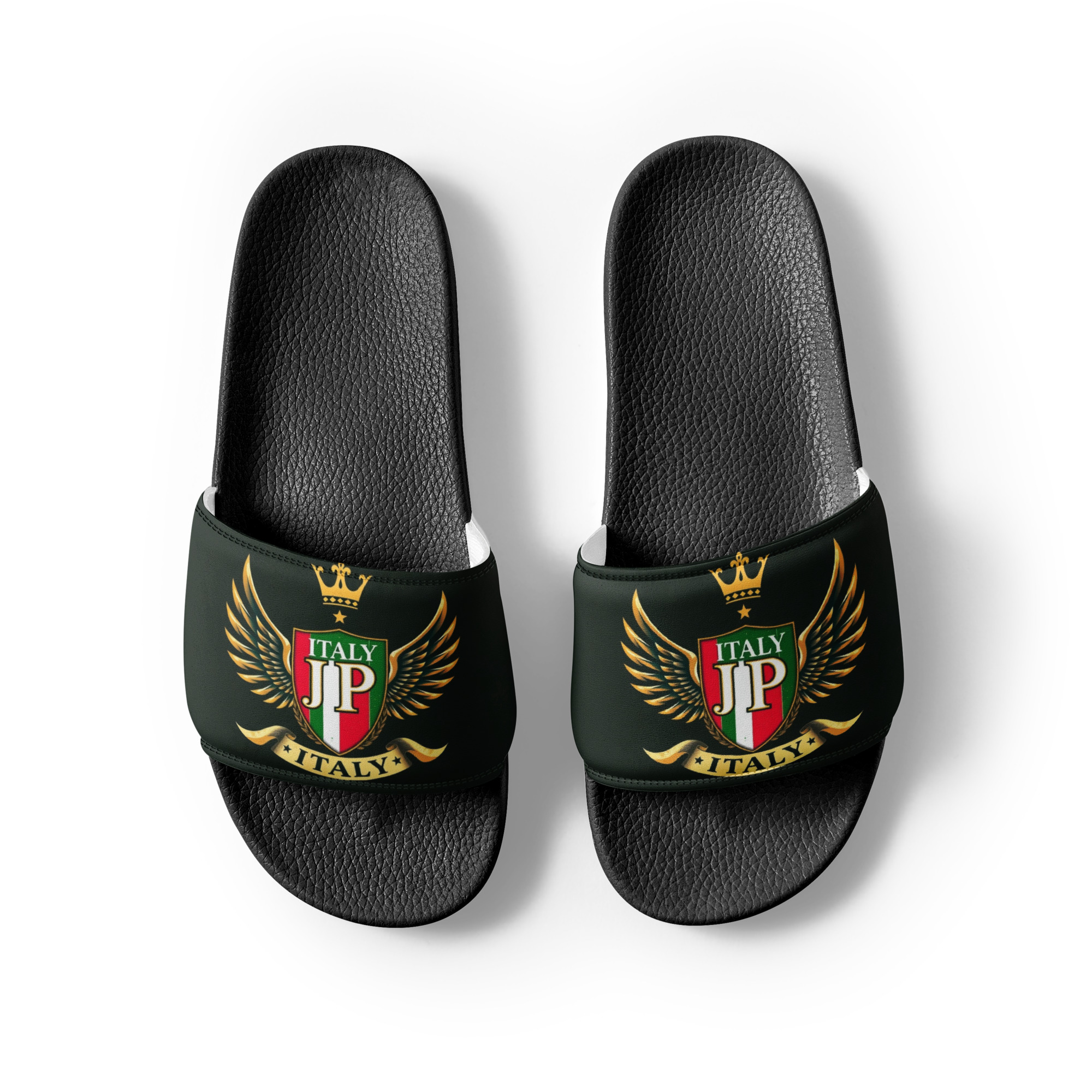 mens-slides-black-front-2-6a12522a9110b.jpg Jason Pierre Italy Men’s slides