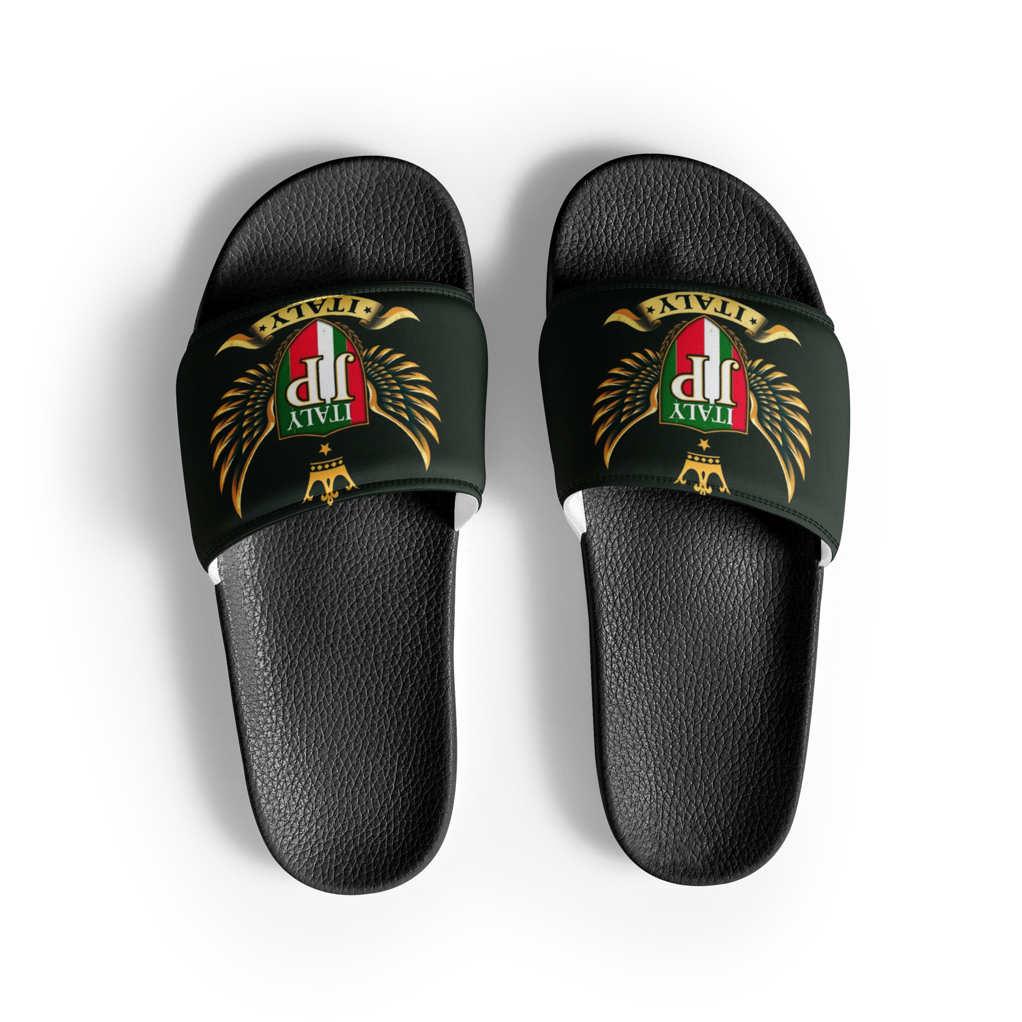 mens-slides-black-front-6a12522a90b49.jpg Jason Pierre Italy Men’s slides