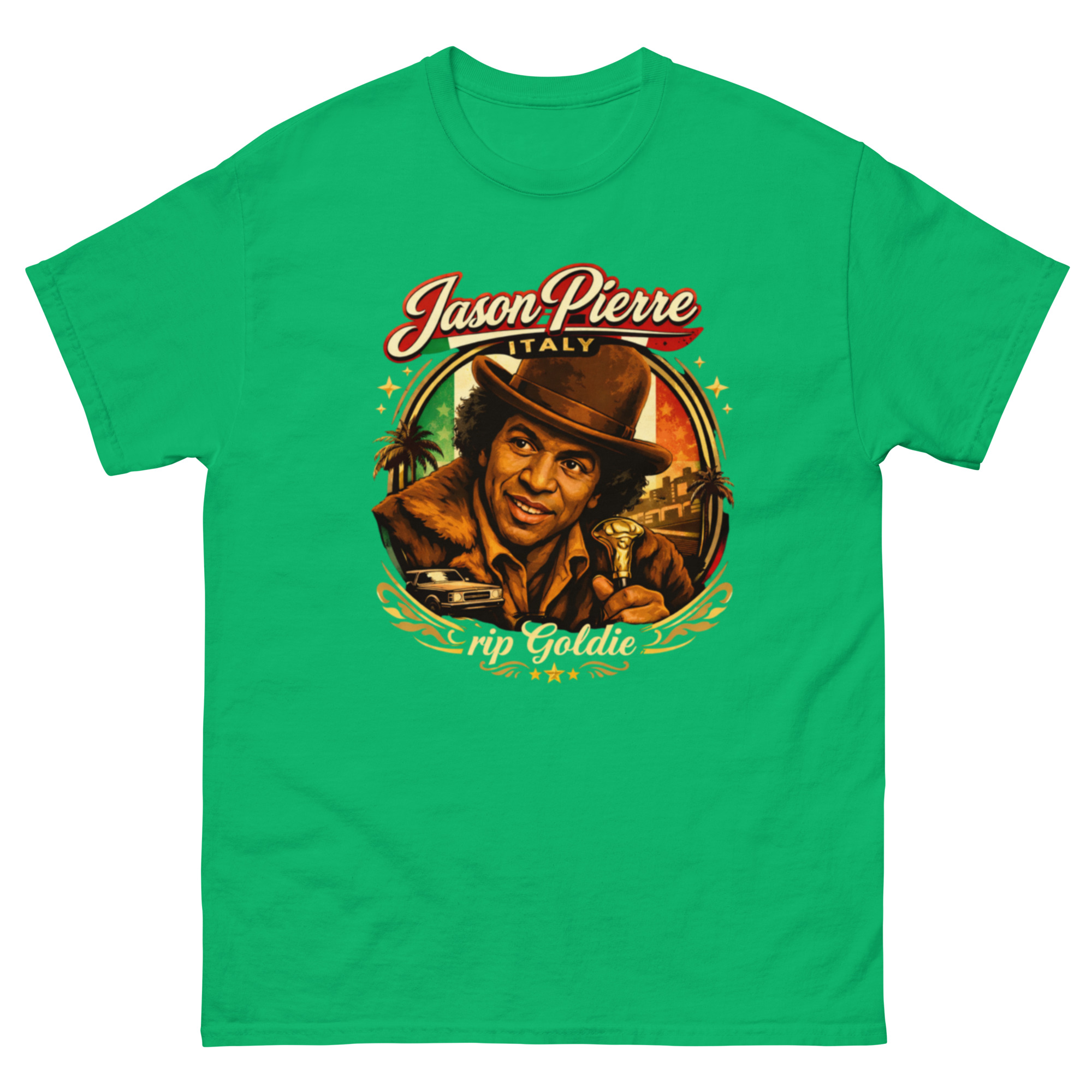 unisex-classic-tee-irish-green-front-6a125192541d7.jpg Rip Goldie Unisex classic tee