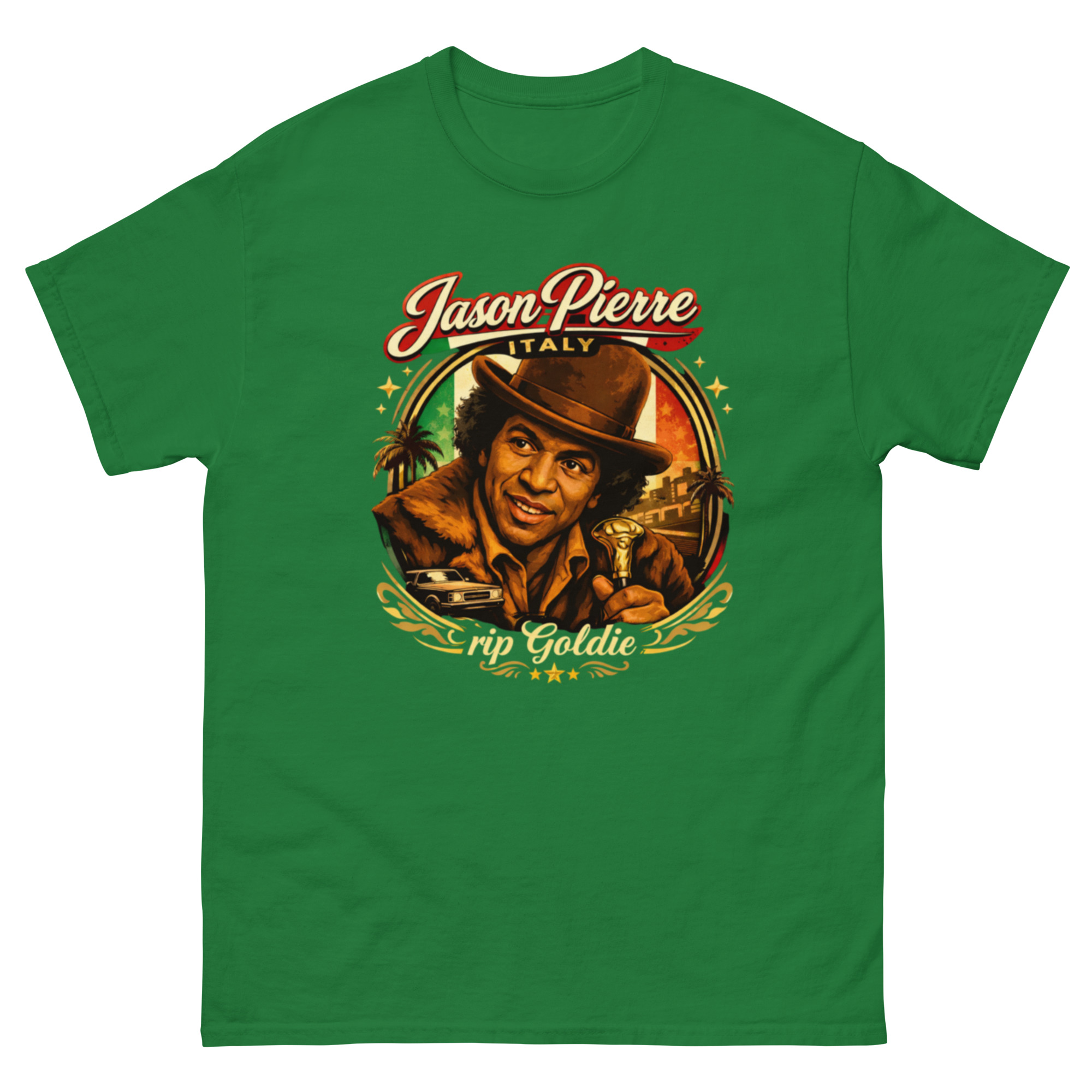 unisex-classic-tee-turf-green-front-6a12519250c66.jpg Rip Goldie Unisex classic tee