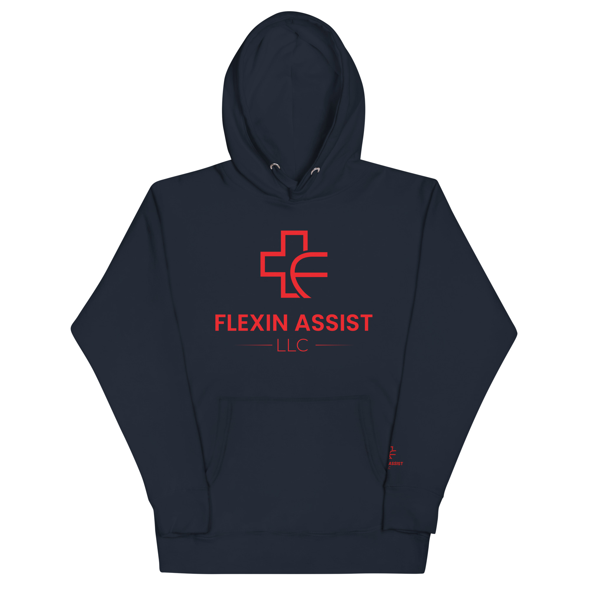 unisex-premium-pullover-hoodie-navy-blazer-front-6a1255eece690.jpg Flexin Assist Unisex Hoodie