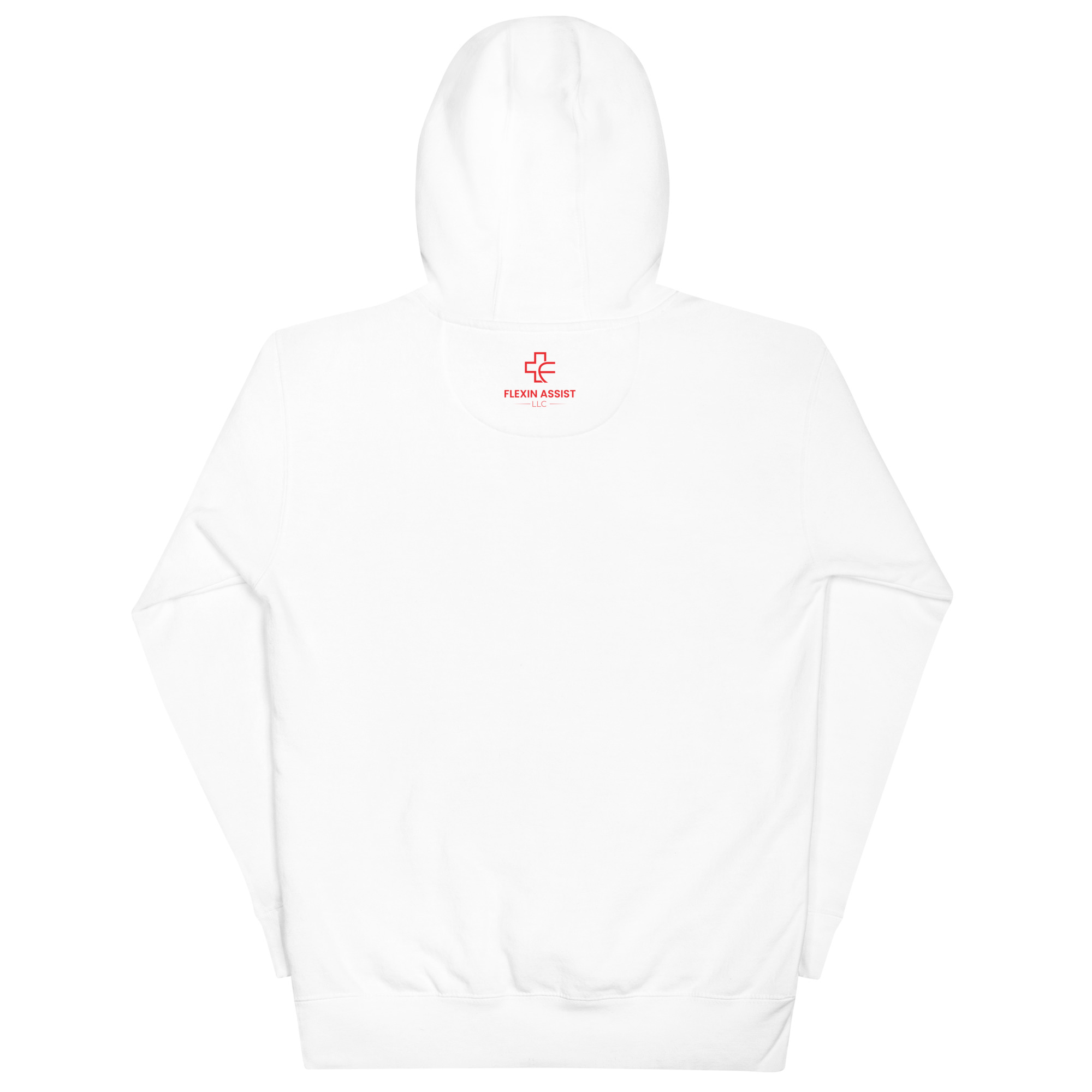 unisex-premium-pullover-hoodie-white-back-6a1255ef048d7.jpg Flexin Assist Unisex Hoodie