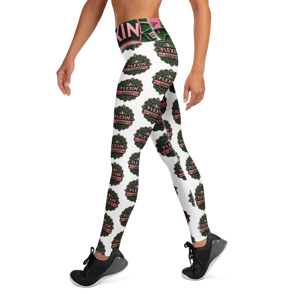 all-over-print-yoga-leggings-white-left-6a3ab9140a47b.jpg Flexin Assist Yoga Leggings